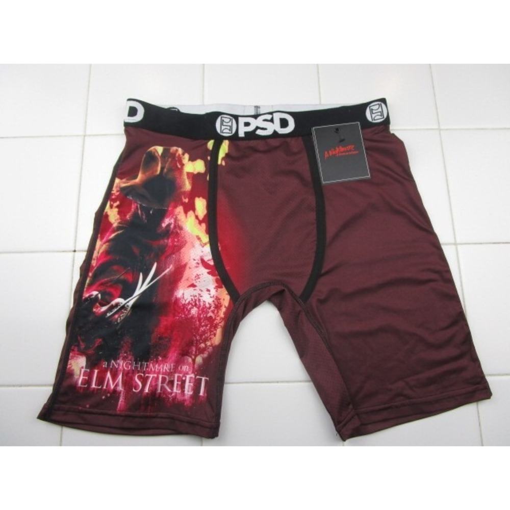PSD Freddy Flames Mens Medium Underwear Boxer Briefs Nightmare On Elm Street